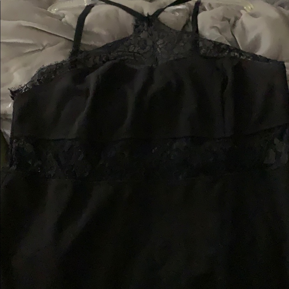 Black with lace dress